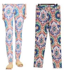 J. McLaughlin Lexi Jeans Colorful Midi Oahu Floral Size 0